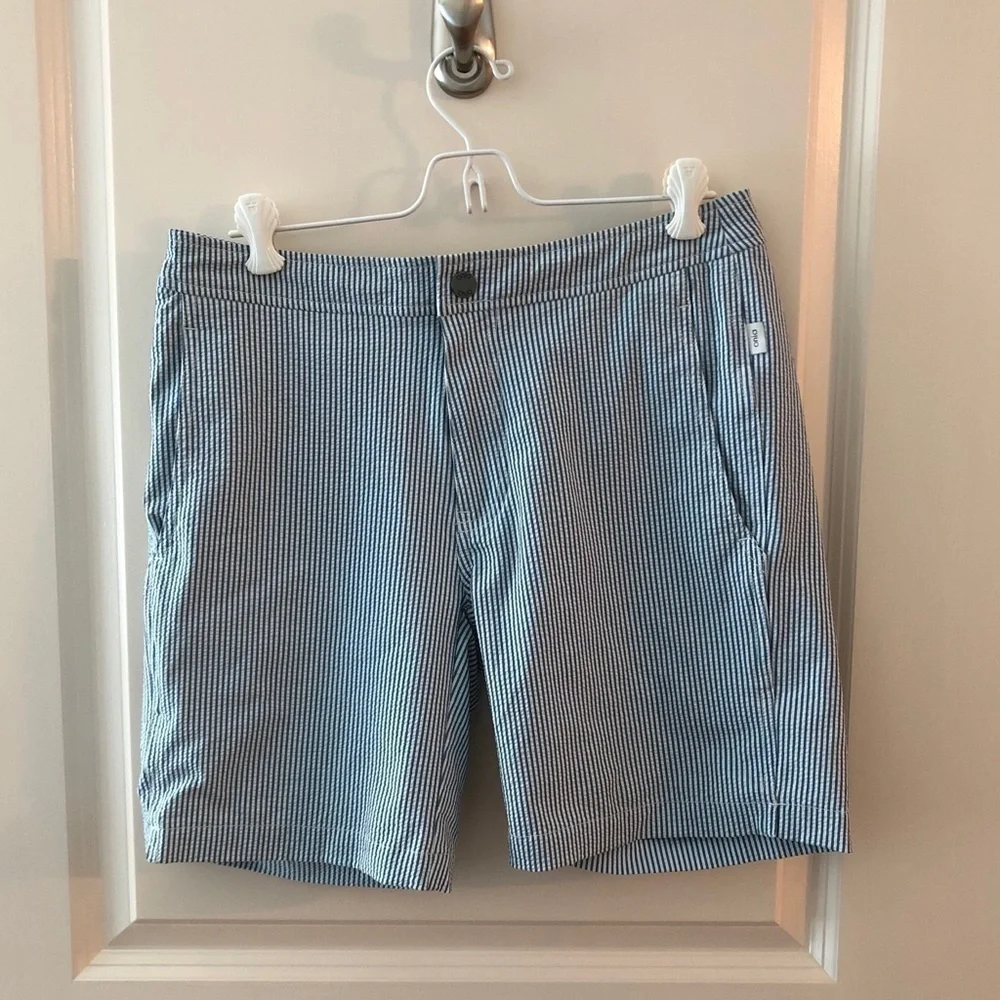 Onia Striped Calder Swim Trunk